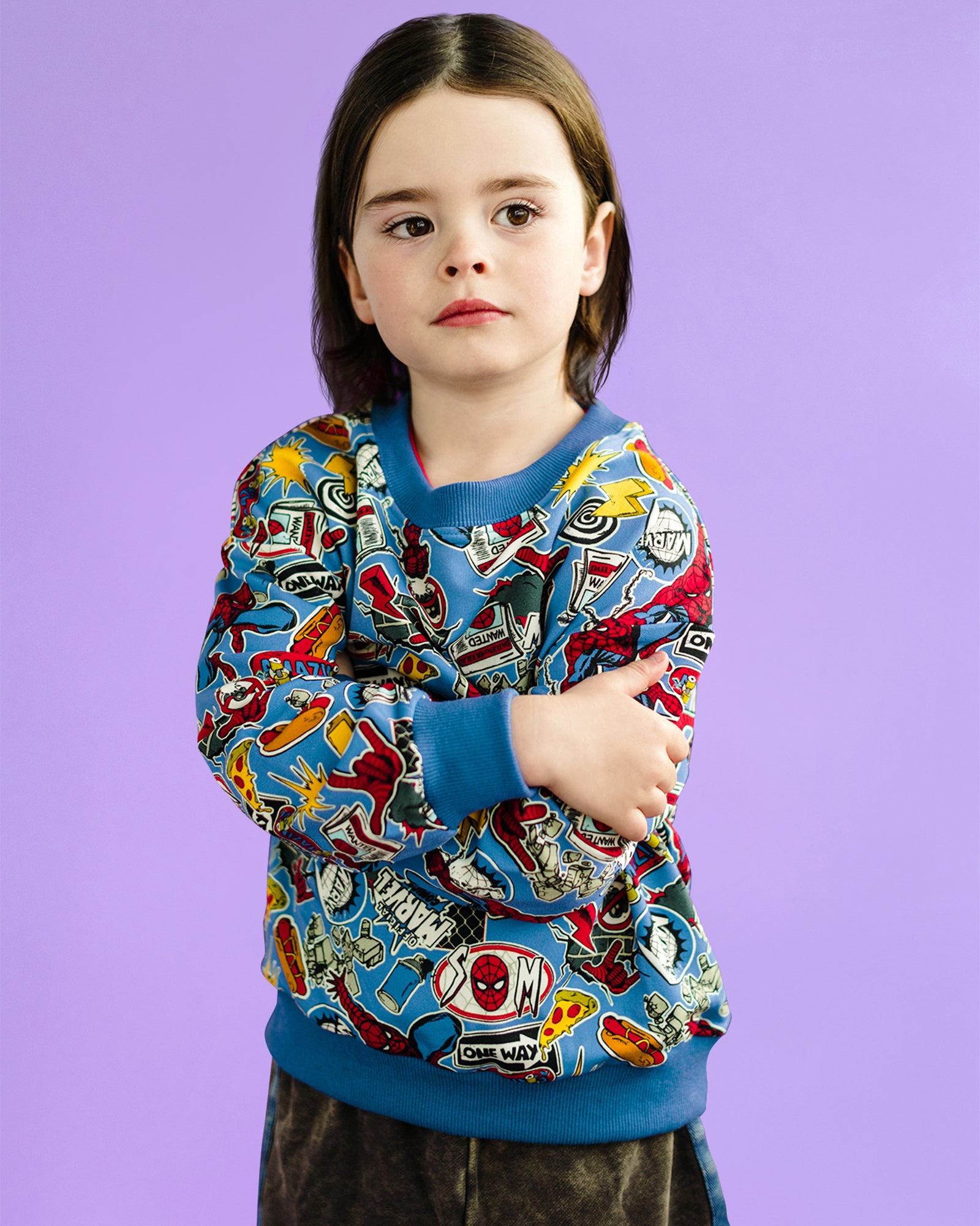 AMAZING SPIDER-MAN LONG SLEEVE SWEATSHIRT