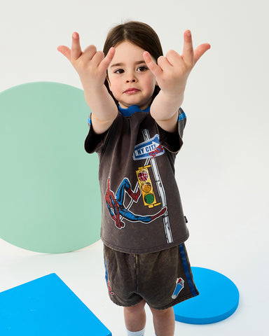 SPIDER-MAN OFF BEAT SPIDEY SHORT SLEEVE T-SHIRT