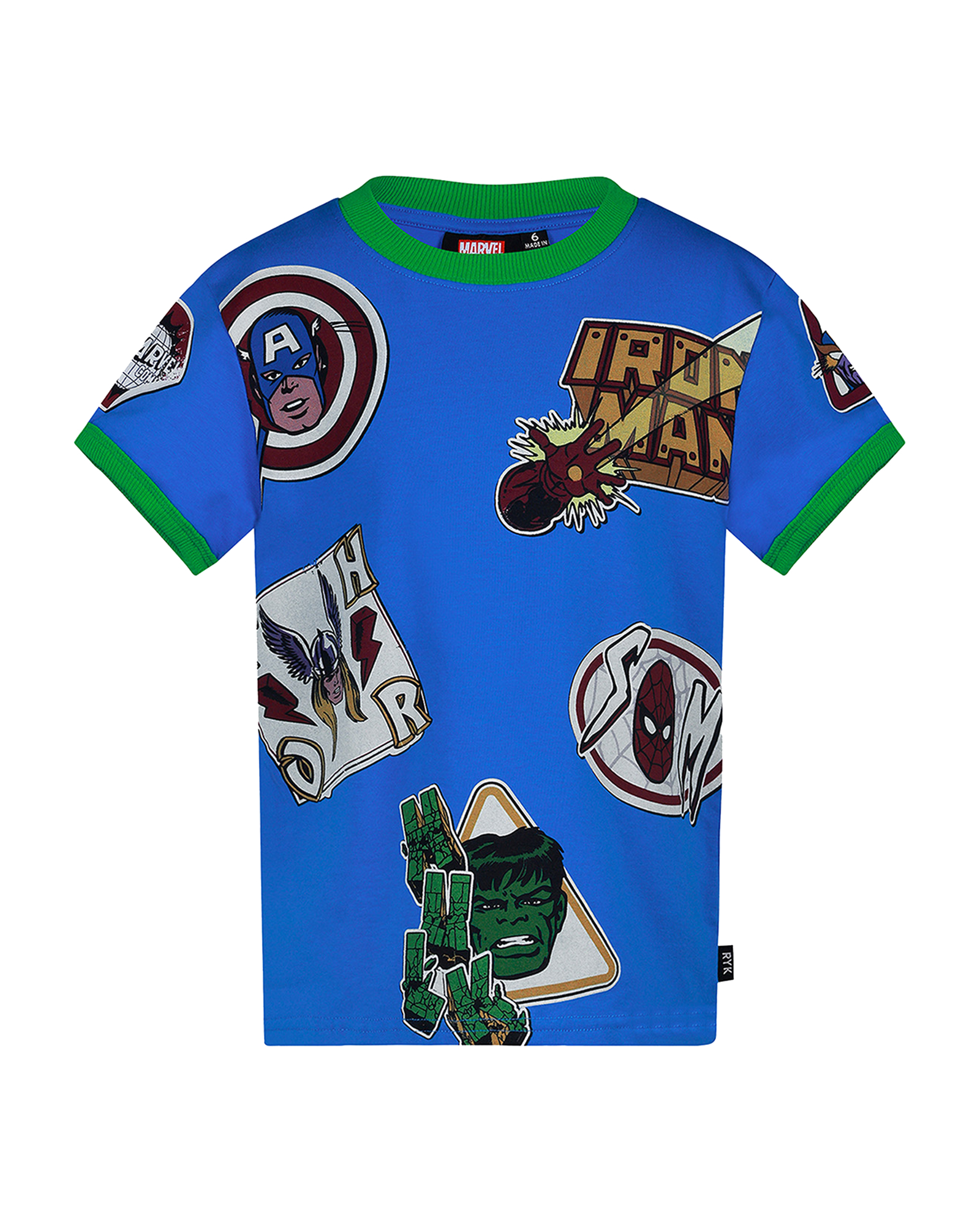 MARVEL AVENGERS BADGE SHORT SLEEVE T-SHIRT