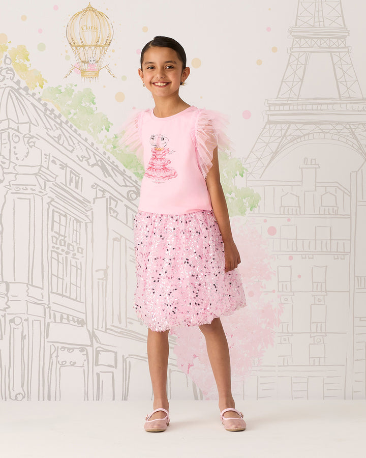 CLARIS THE MOUSE BLUSH T-SHIRT