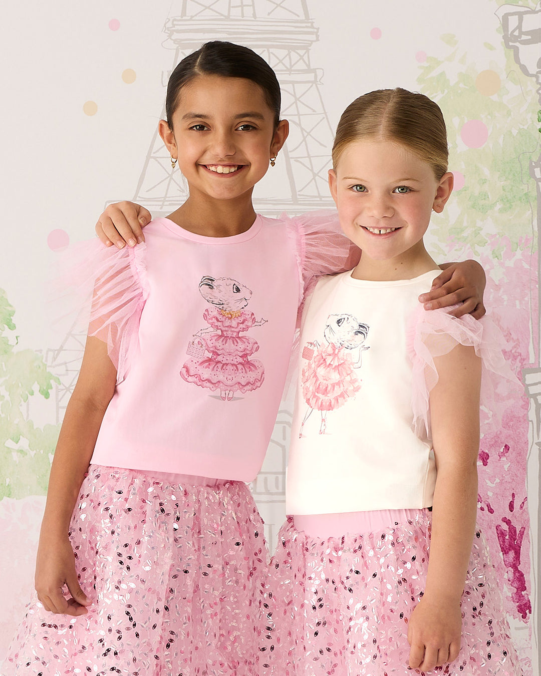 BUBBLY SKIRT IN SOFT PINK