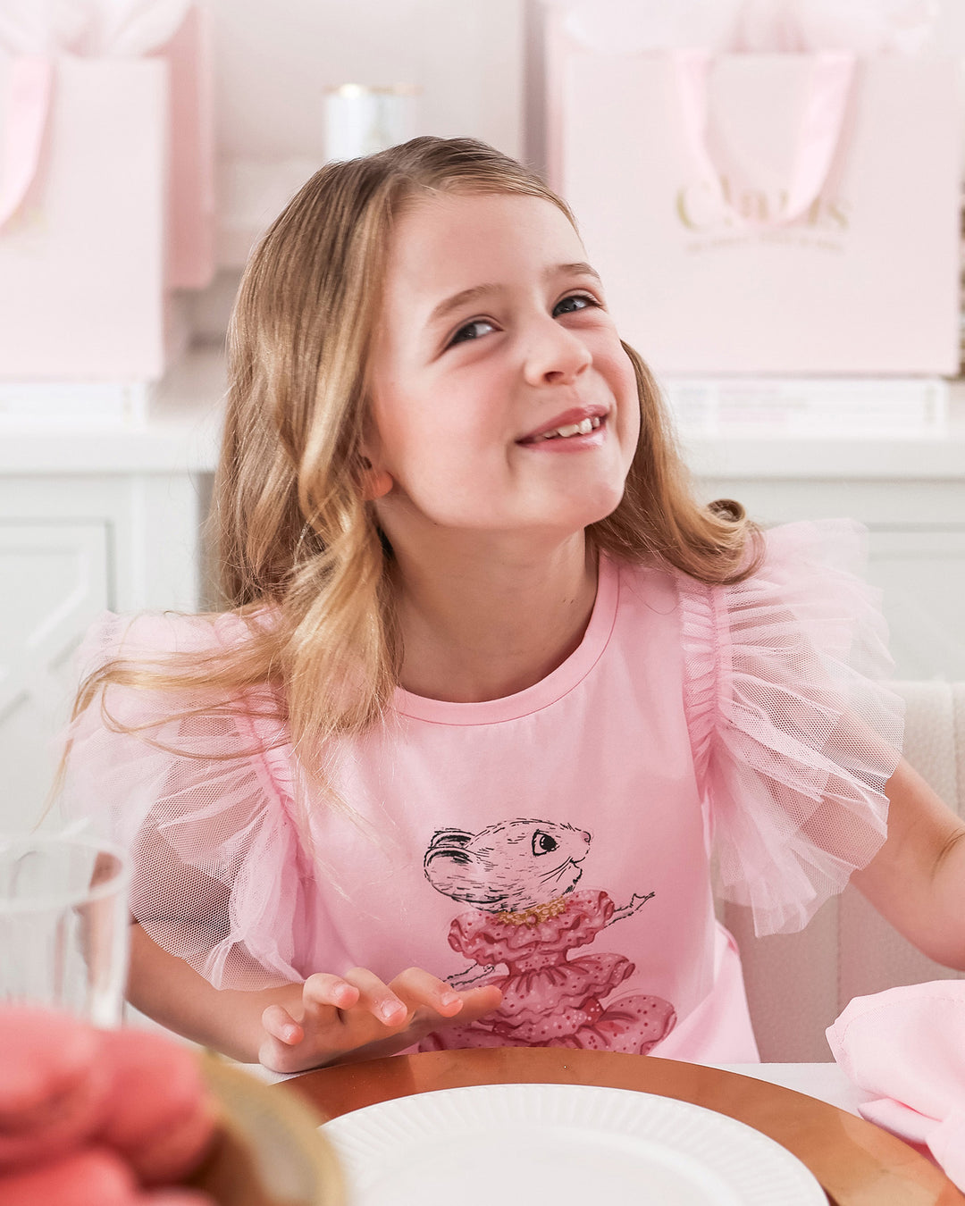 CLARIS THE MOUSE BLUSH T-SHIRT