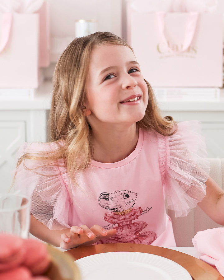CLARIS THE MOUSE BLUSH T-SHIRT