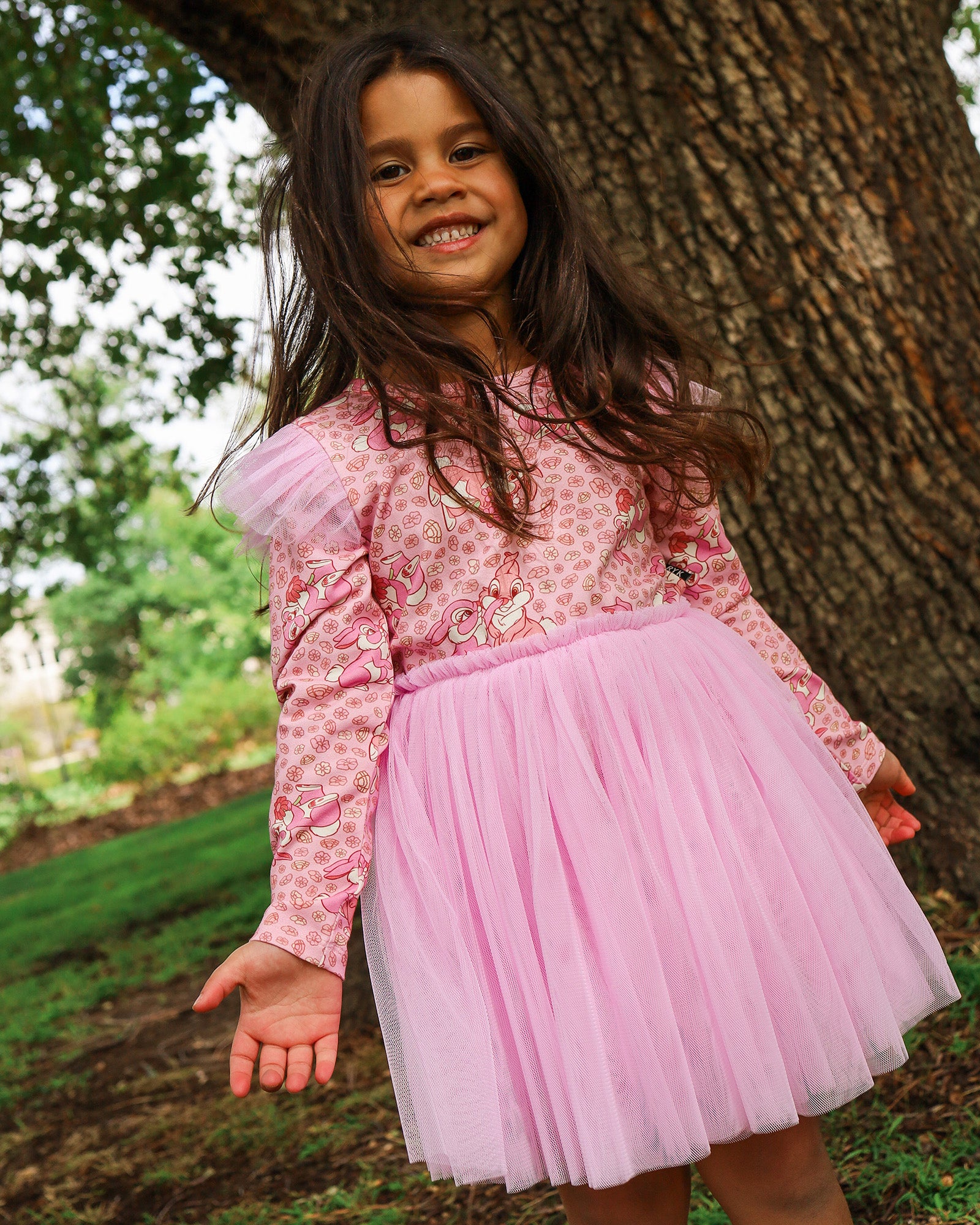 DISNEY THUMPER LONG SLEEVE CIRCUS FRILL DRESS