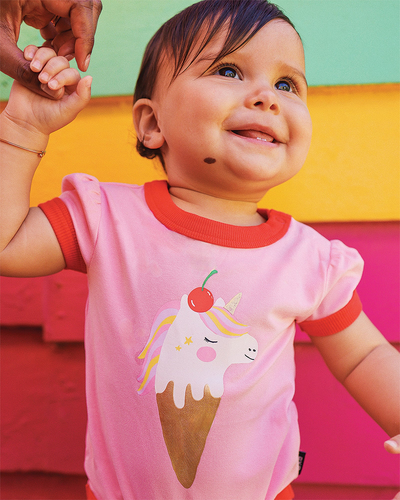 UNICORN ICE CREAM RUBY RINGER BODYSUIT