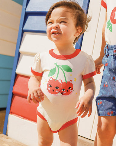 CHERRY CAT RUBY RINGER BODYSUIT