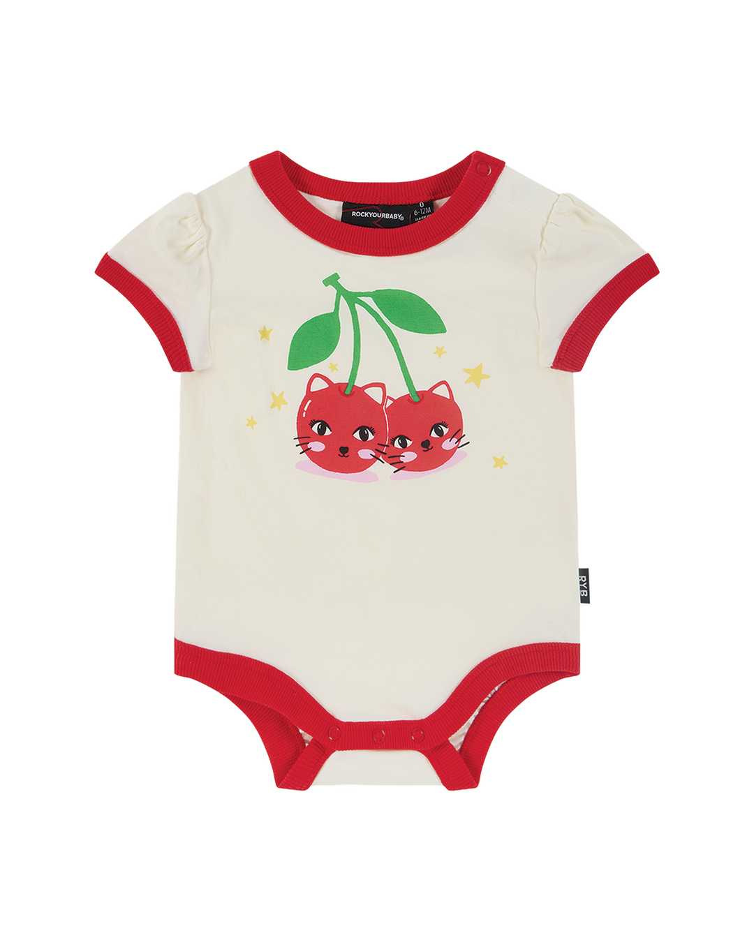 CHERRY CAT RUBY RINGER BODYSUIT