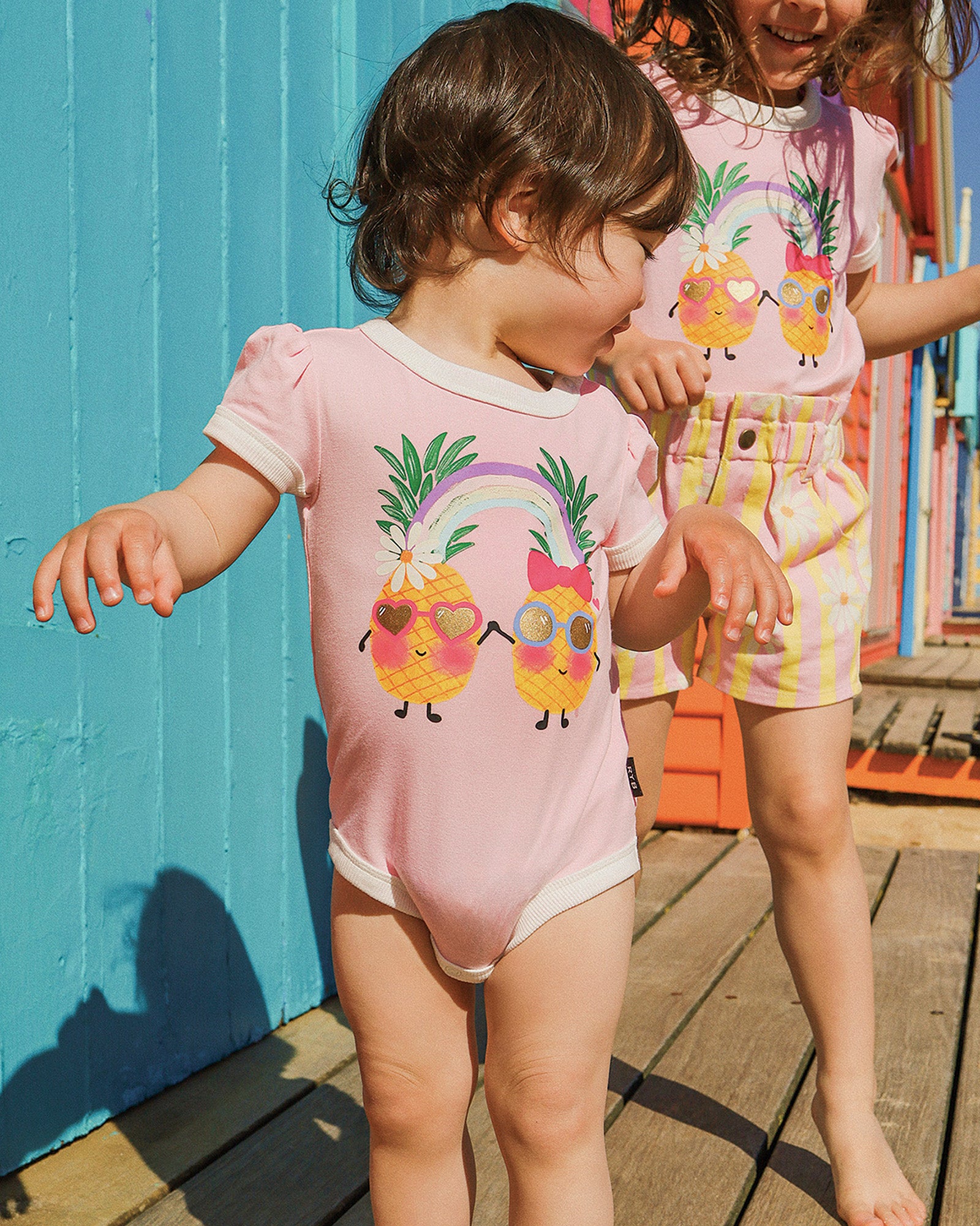 PINEAPPLE PALS RUBY RINGER BODYSUIT