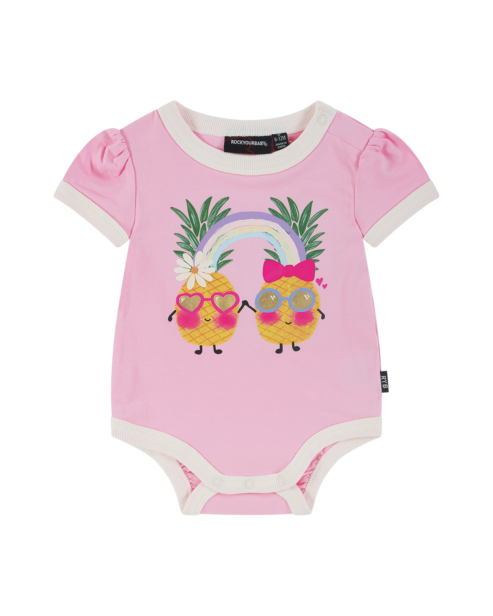 PINEAPPLE PALS RUBY RINGER BODYSUIT