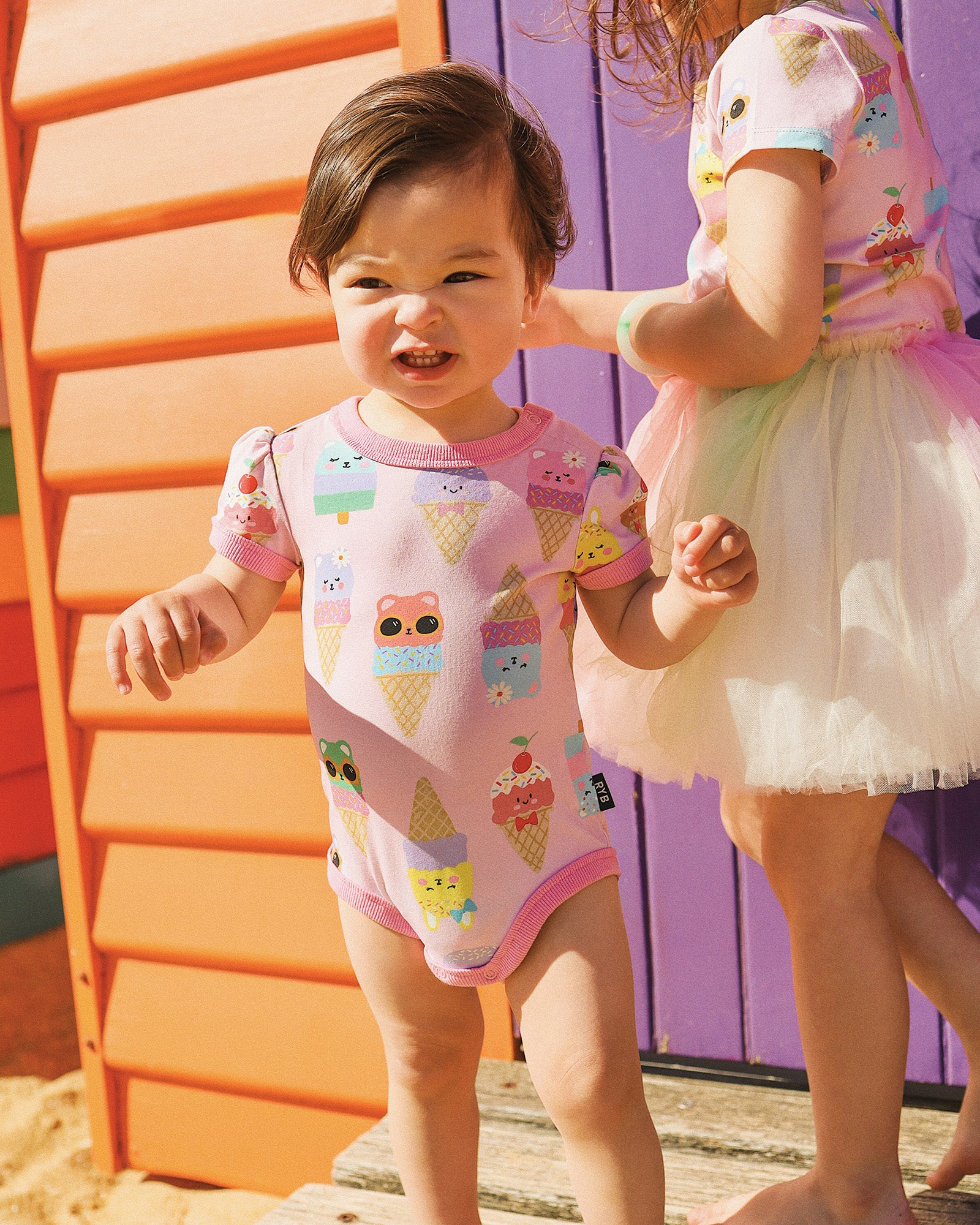 PASTEL SCOOPS RUBY RINGER BODYSUIT