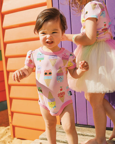 PASTEL SCOOPS RUBY RINGER BODYSUIT