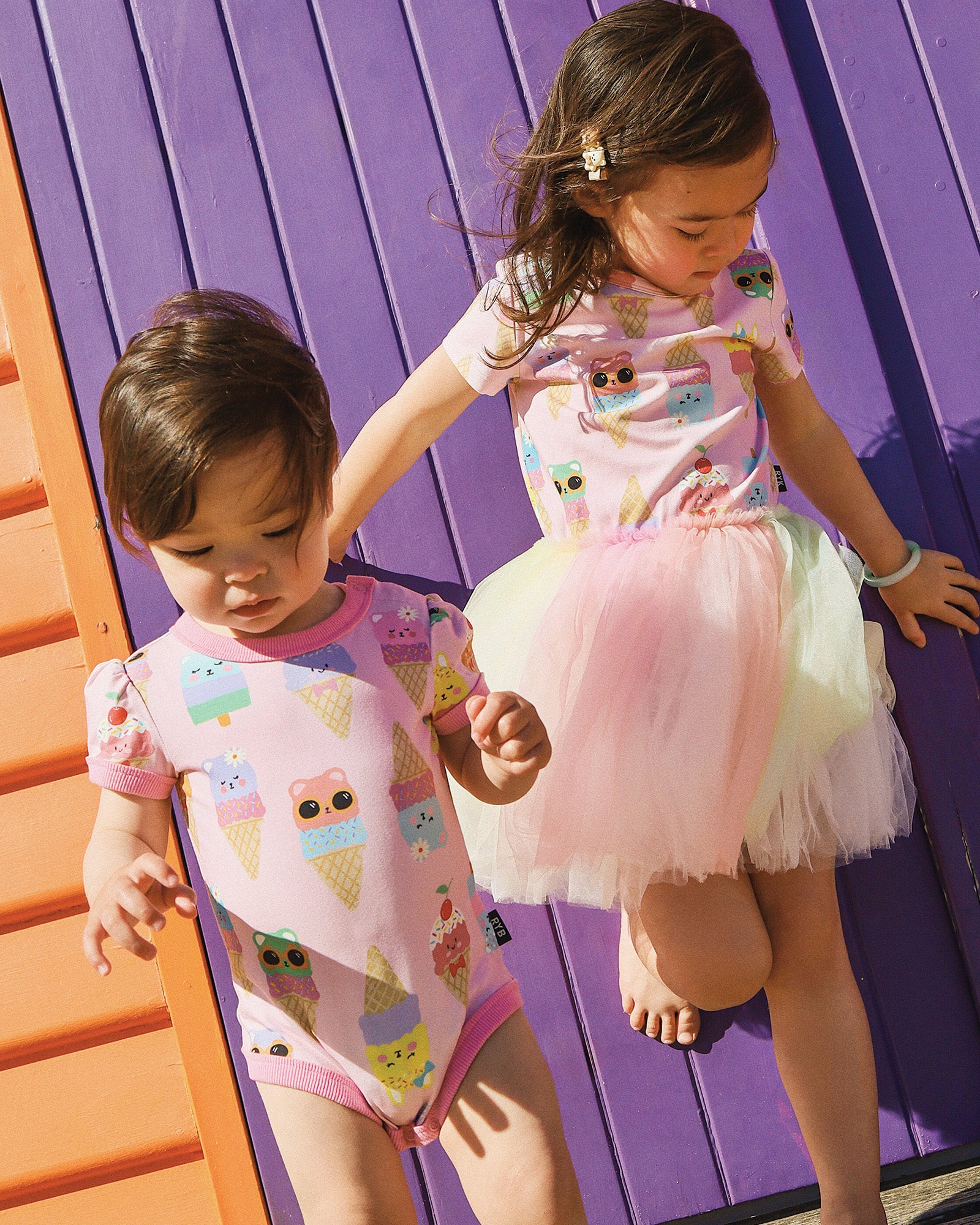 PASTEL SCOOPS RUBY RINGER BODYSUIT