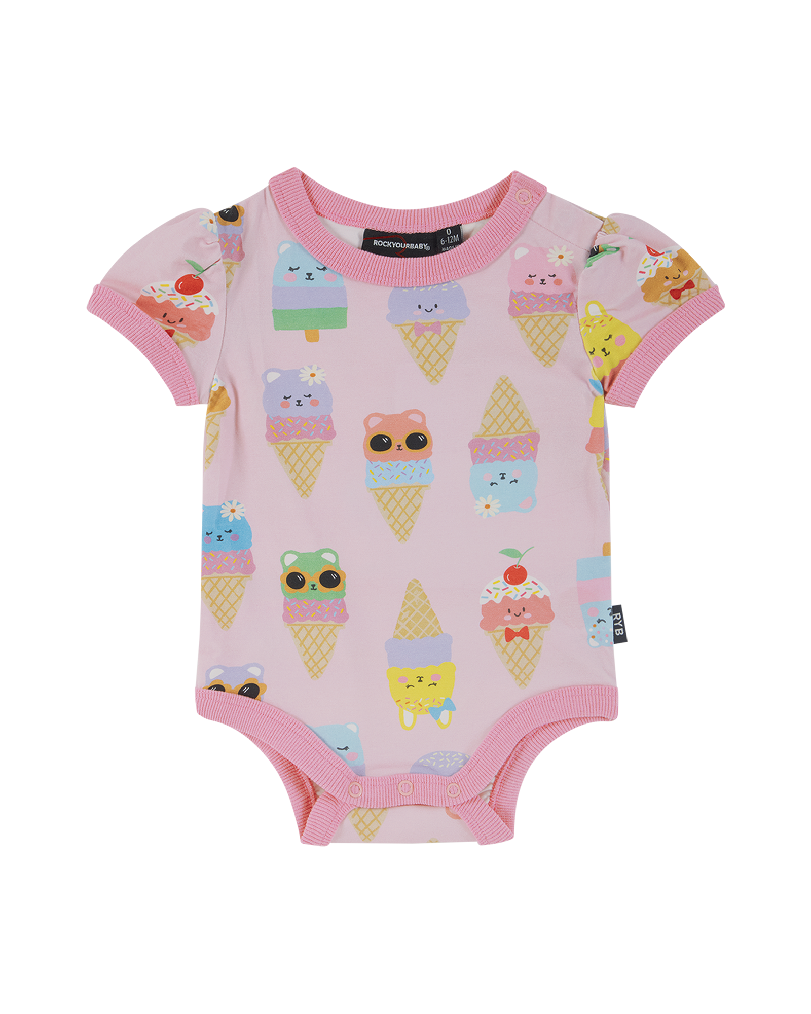 PASTEL SCOOPS RUBY RINGER BODYSUIT