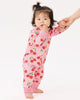 CHERRY POLKA LONG SLEEVE COVERALL
