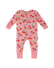 CHERRY POLKA LONG SLEEVE COVERALL