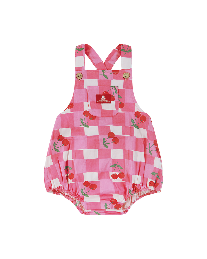 GINGHAM CHERRY ROSIE ROMPER
