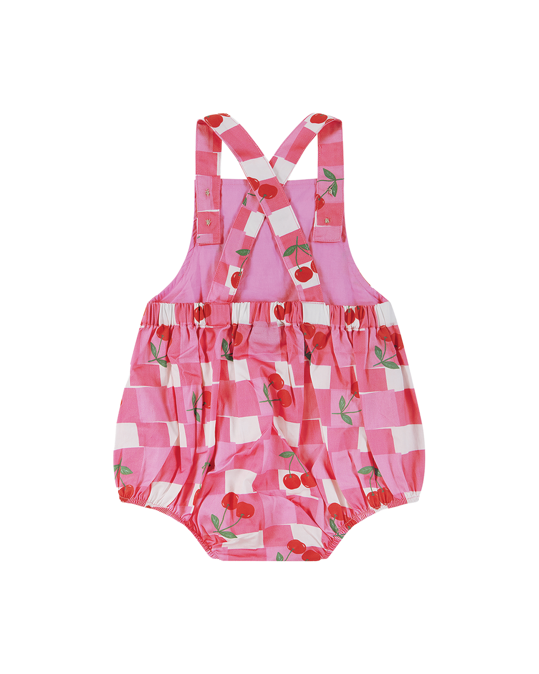 GINGHAM CHERRY ROSIE ROMPER