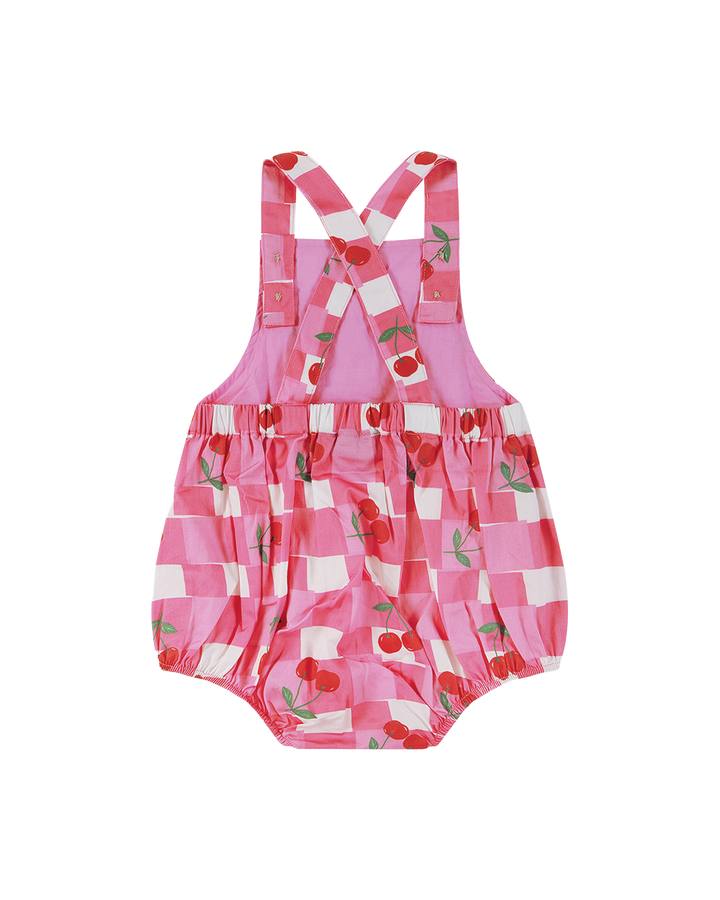 GINGHAM CHERRY ROSIE ROMPER