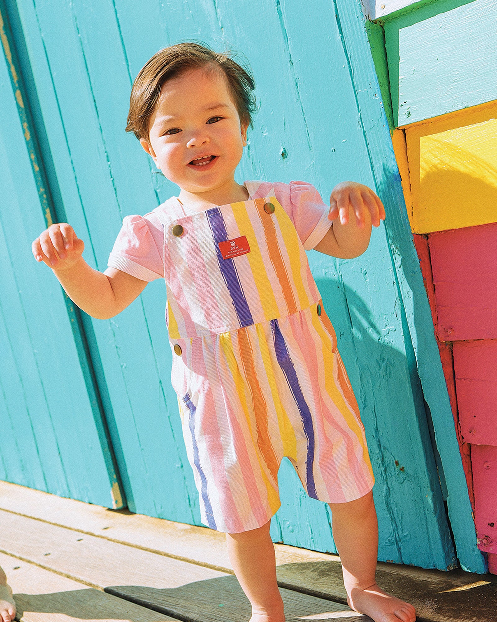 STRIPE TWIGGY BABY OVERALL