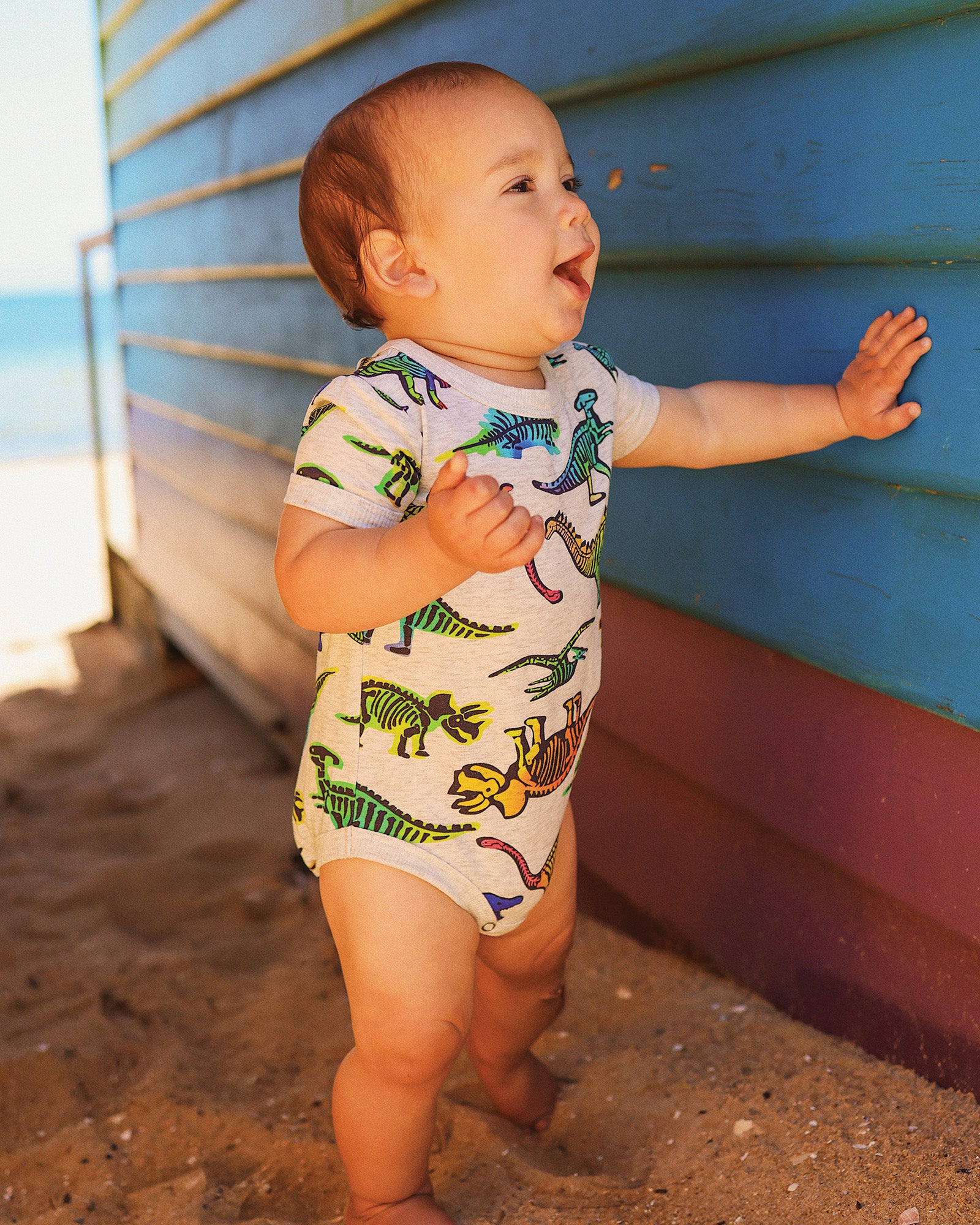 DINO POP PRINT BODYSUIT