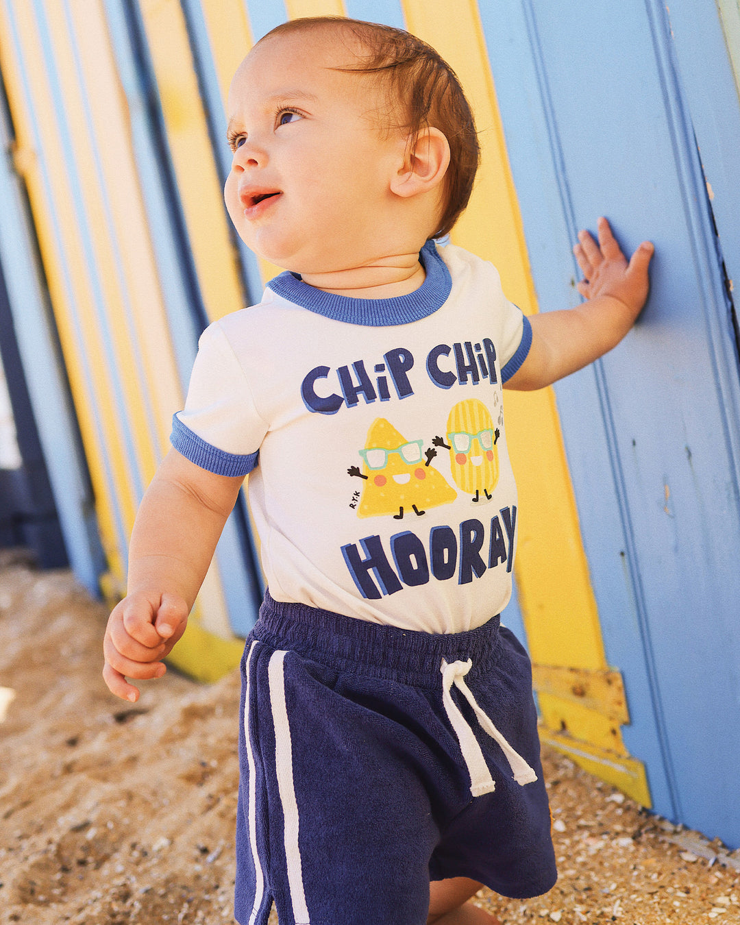 CHIP CHIP HOORAY RINGER BODYSUIT