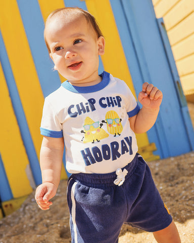 CHIP CHIP HOORAY RINGER BODYSUIT