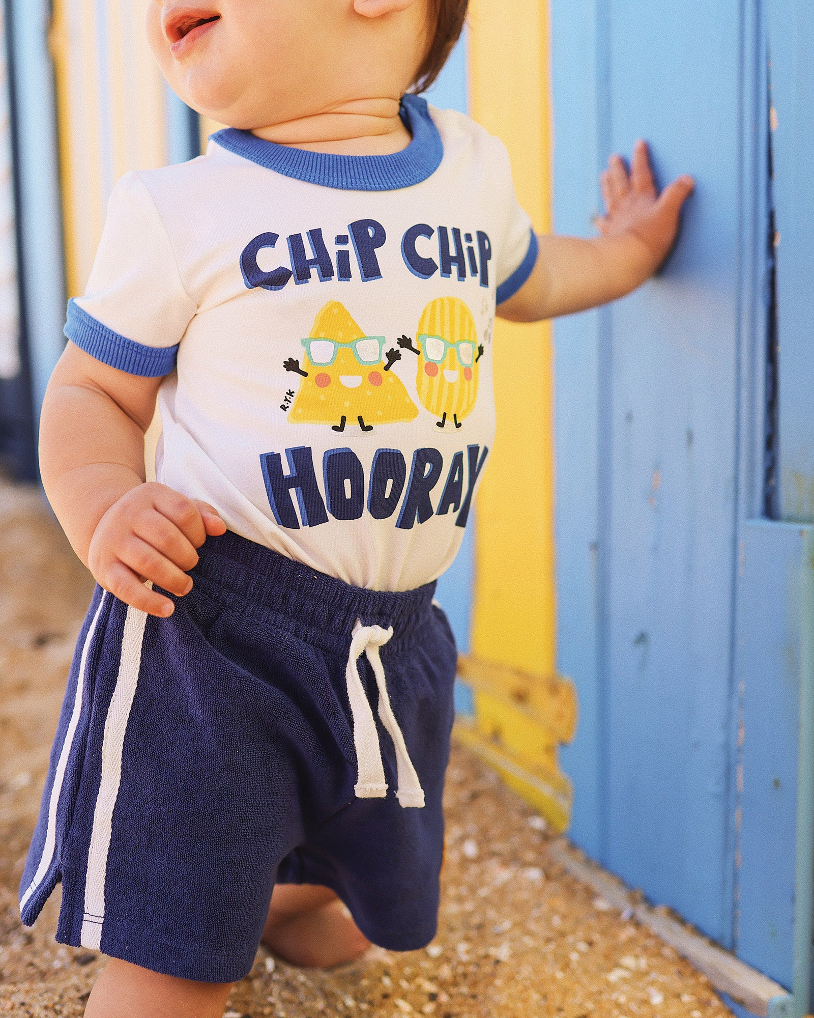 CHIP CHIP HOORAY RINGER BODYSUIT