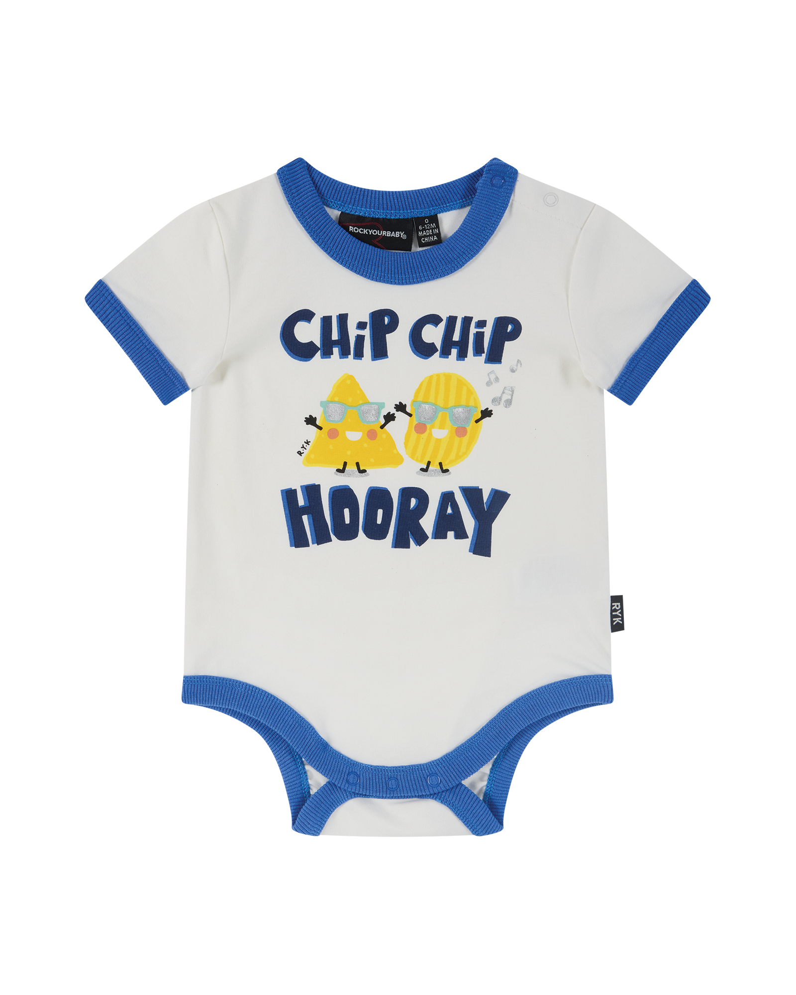 CHIP CHIP HOORAY RINGER BODYSUIT