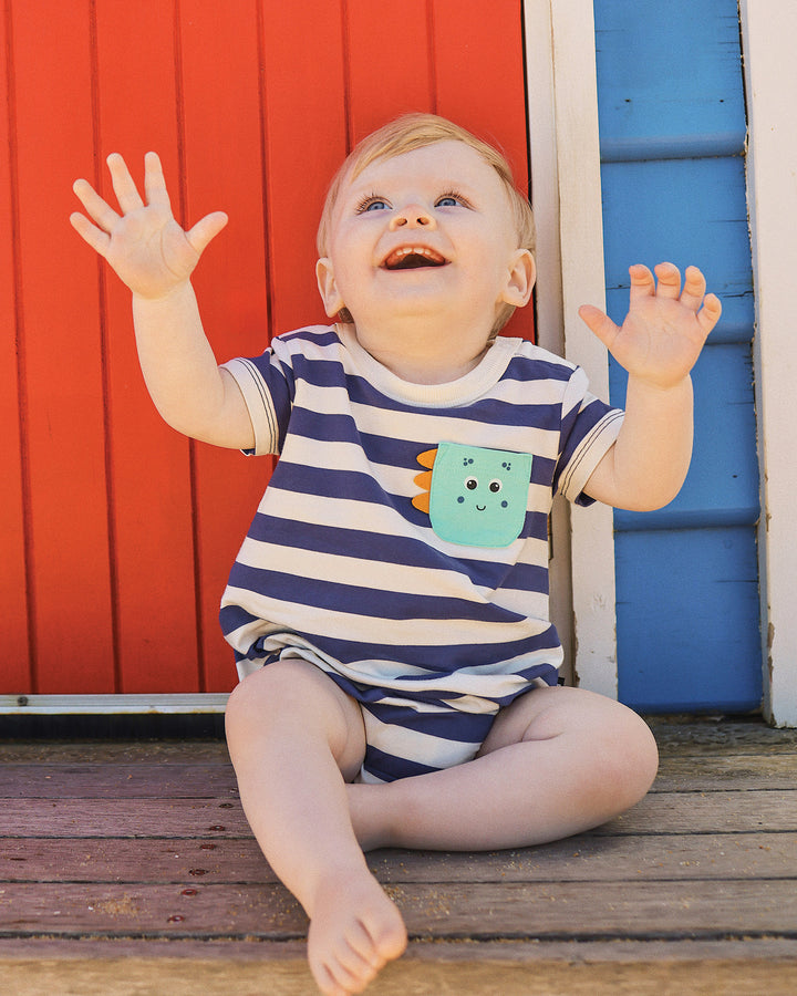 JURASSIC JAM STRIPE BODYSUIT