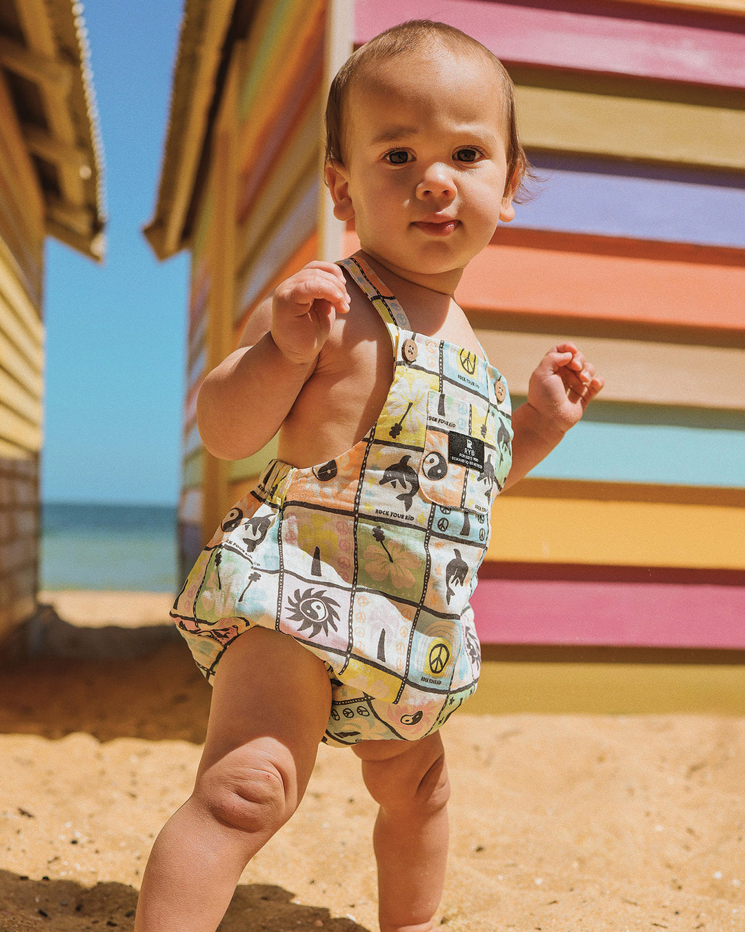 CHILL COVE WOVEN ROMPER