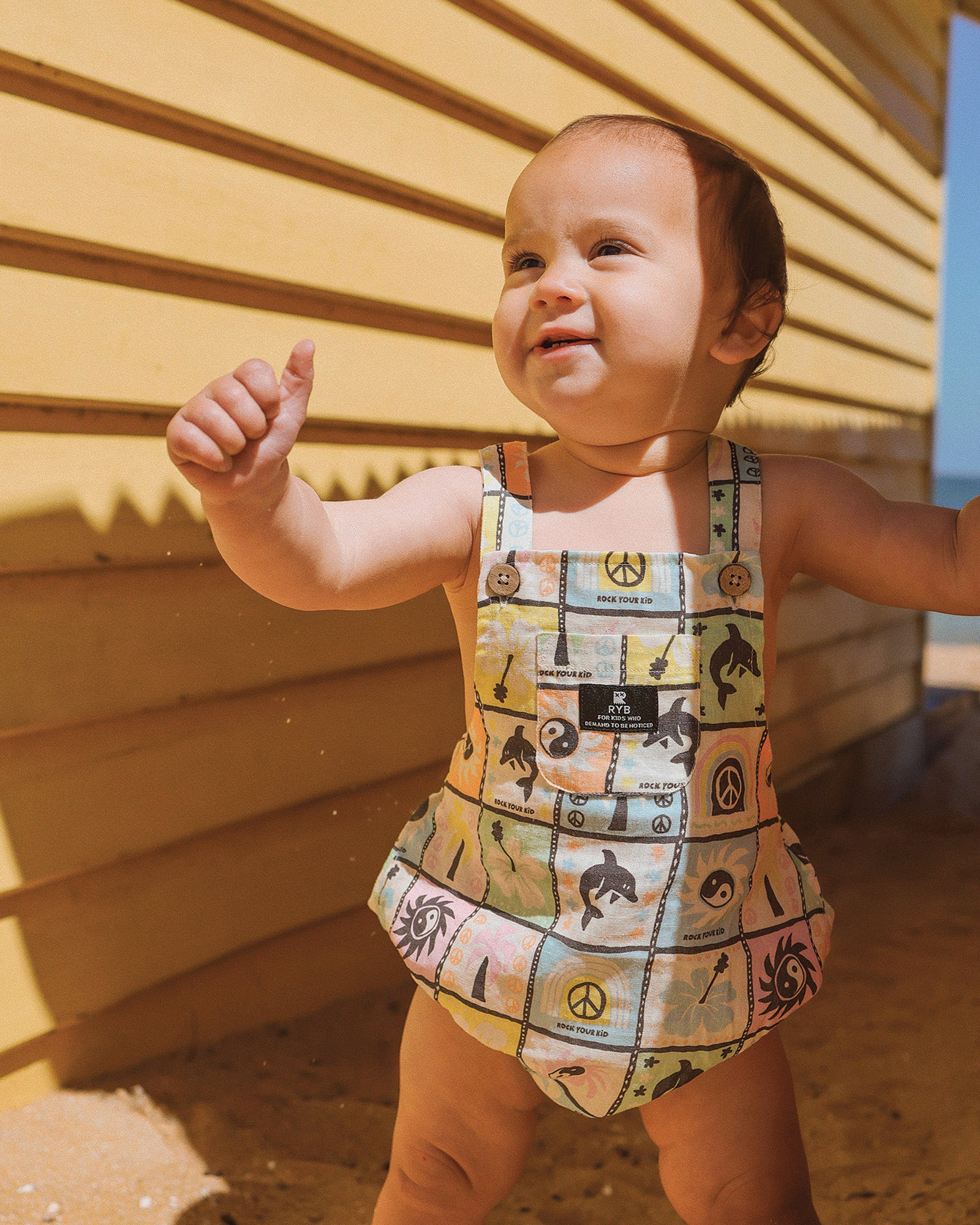 CHILL COVE WOVEN ROMPER