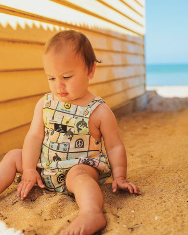 CHILL COVE WOVEN ROMPER