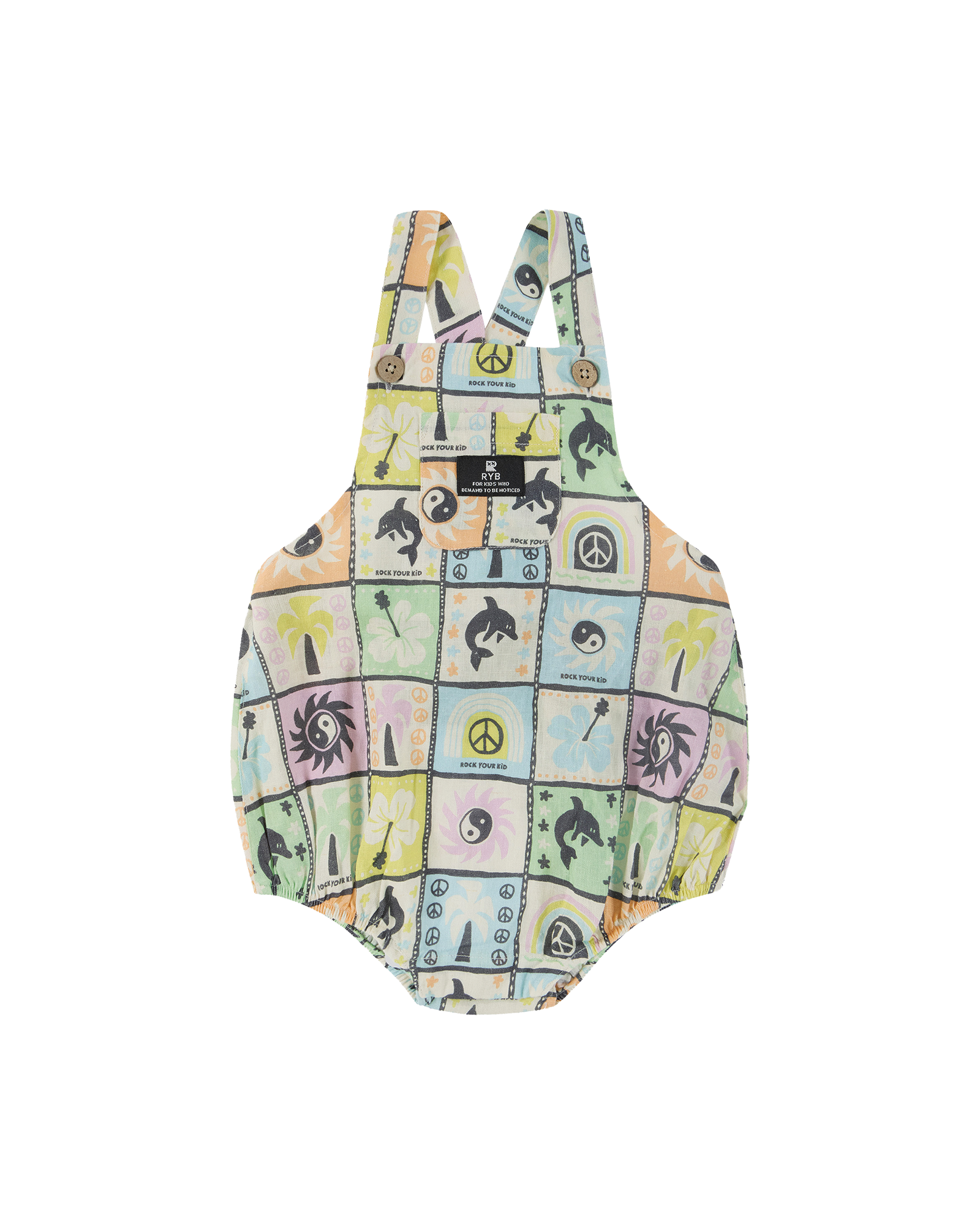 CHILL COVE WOVEN ROMPER