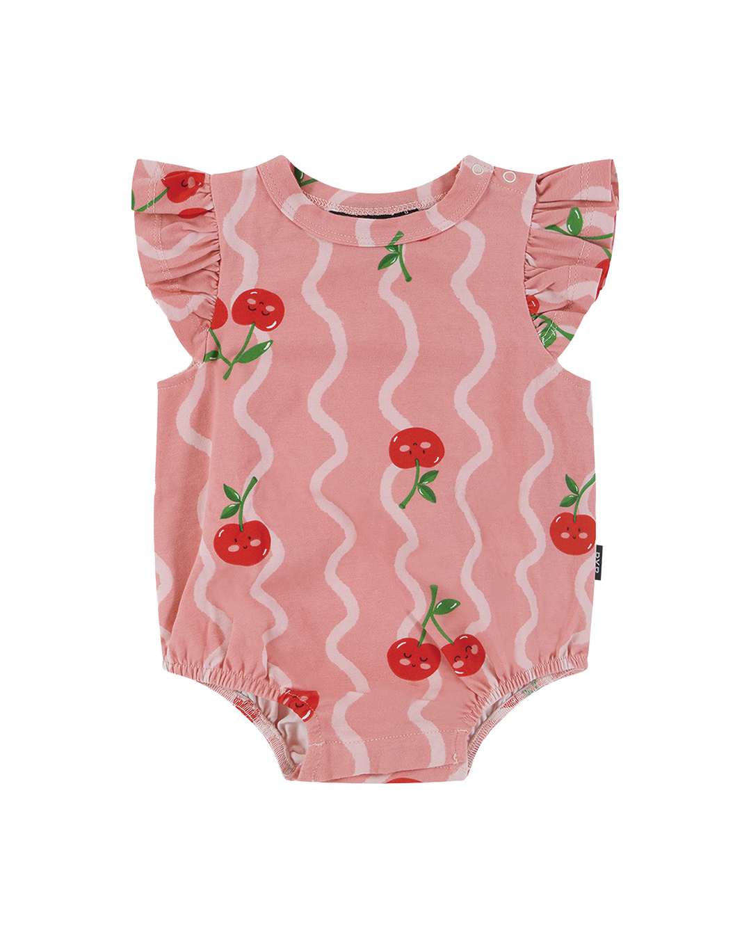 CHERRY SQUIGGLE BUBBLE BODYSUIT