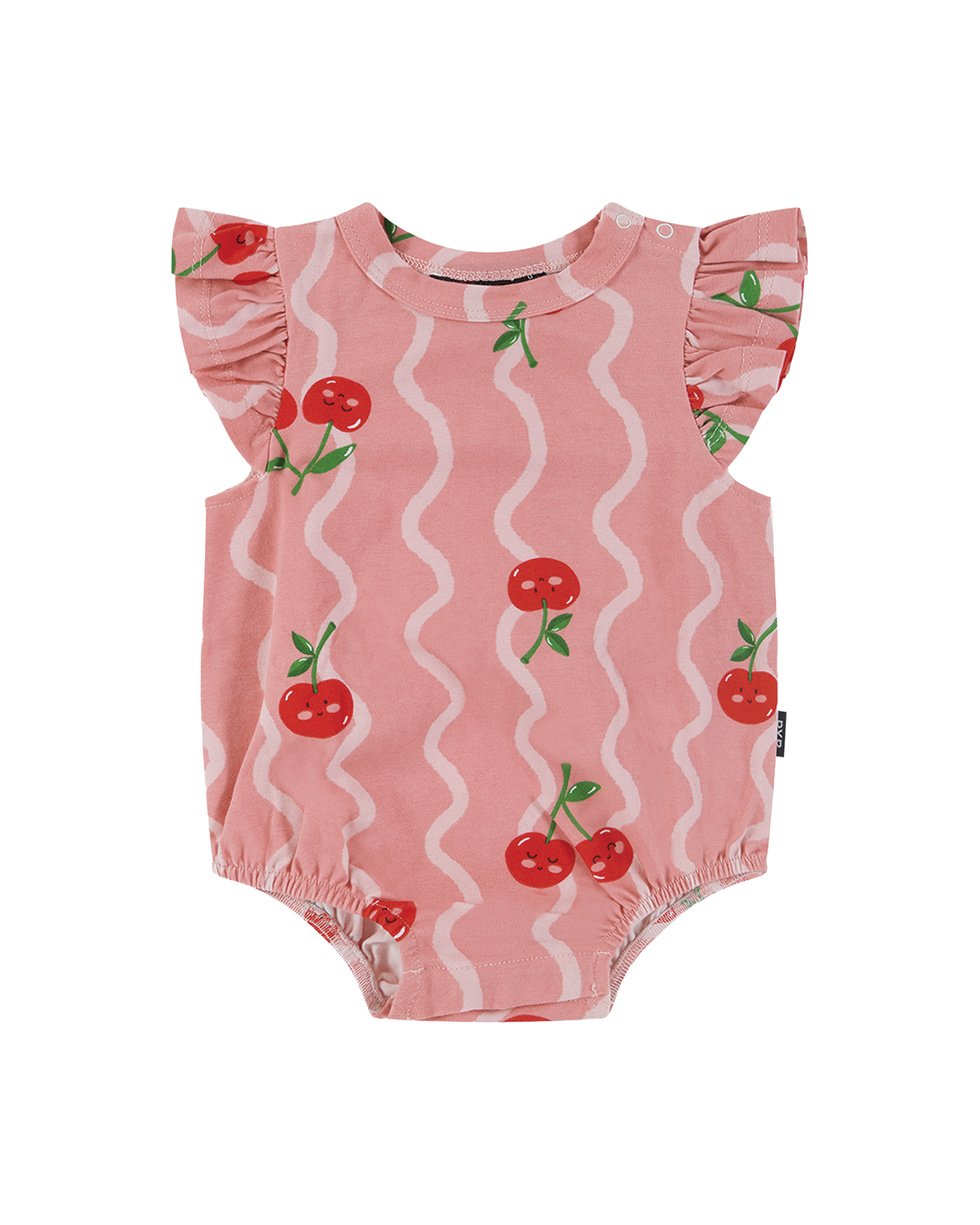 CHERRY SQUIGGLE BUBBLE BODYSUIT