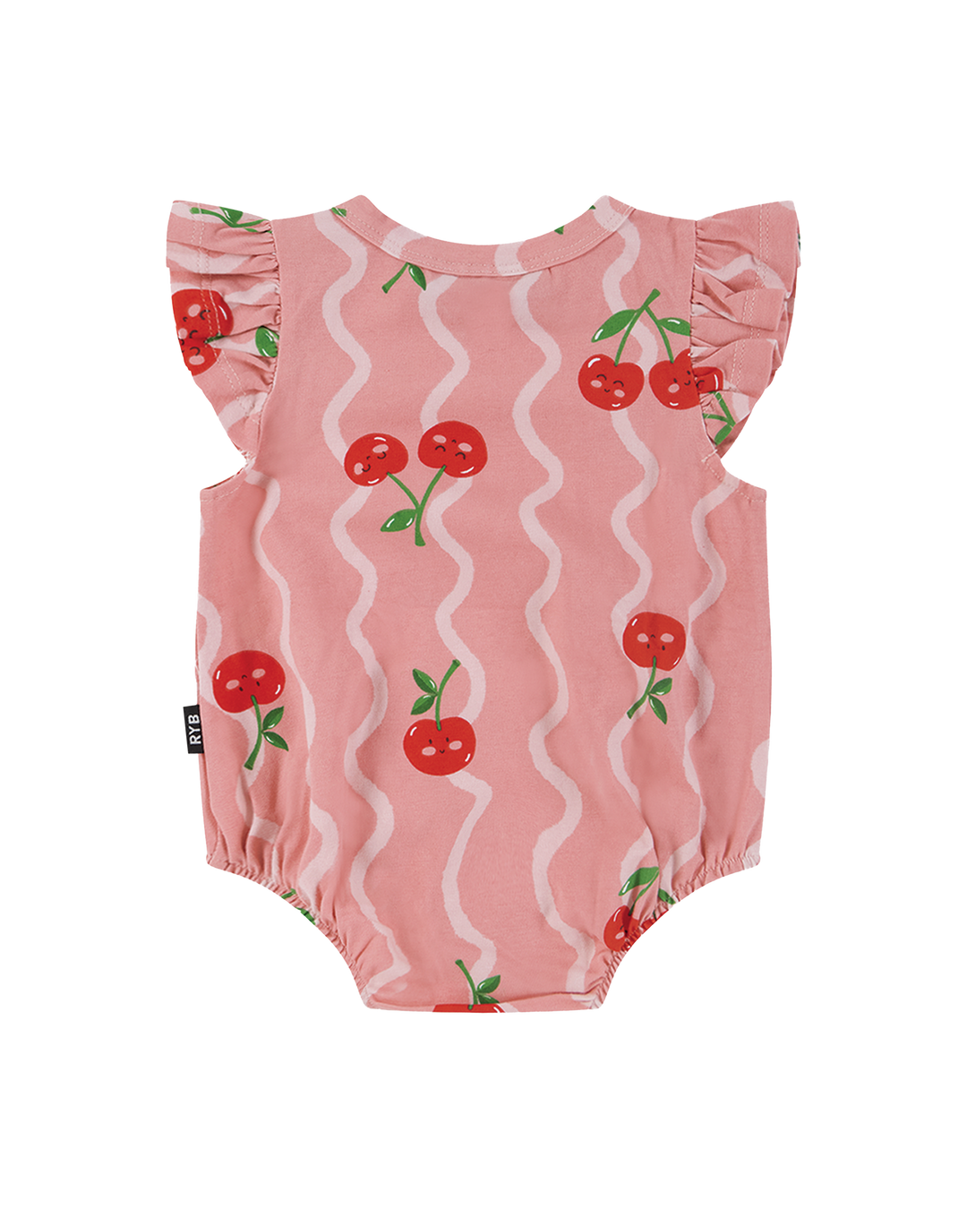 CHERRY SQUIGGLE BUBBLE BODYSUIT