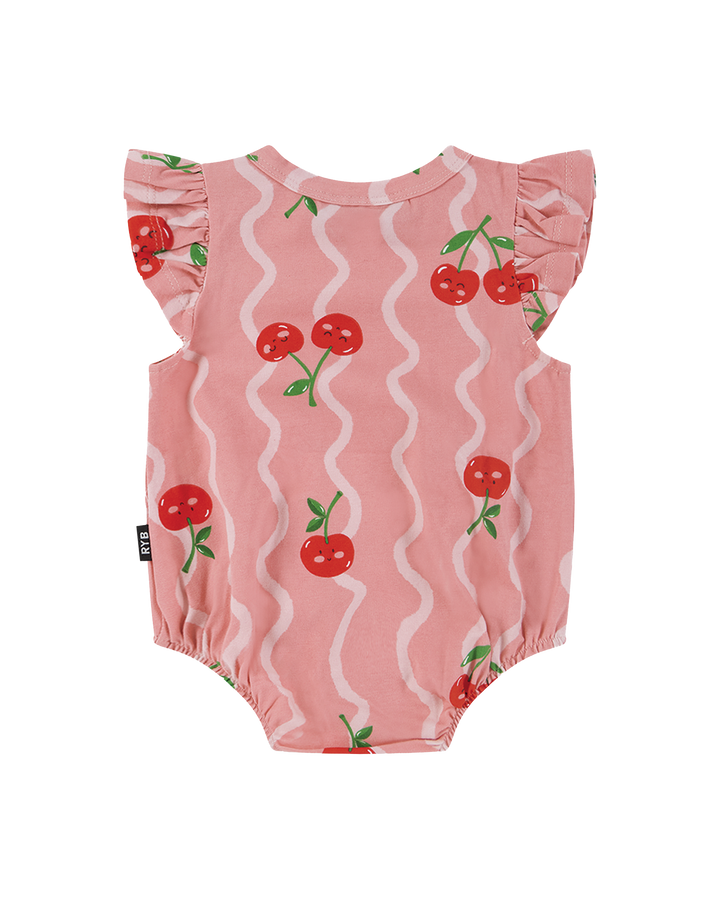 CHERRY SQUIGGLE BUBBLE BODYSUIT