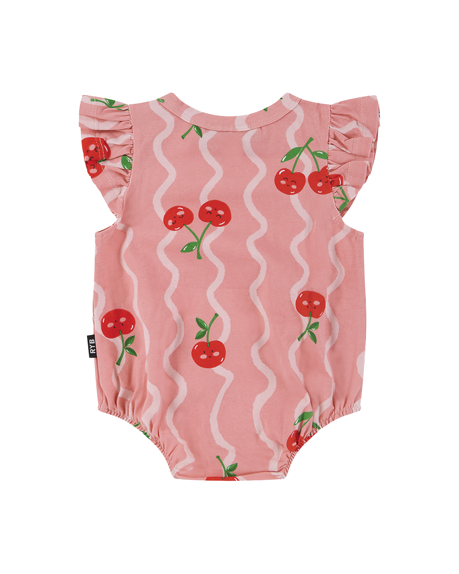 CHERRY SQUIGGLE BUBBLE BODYSUIT