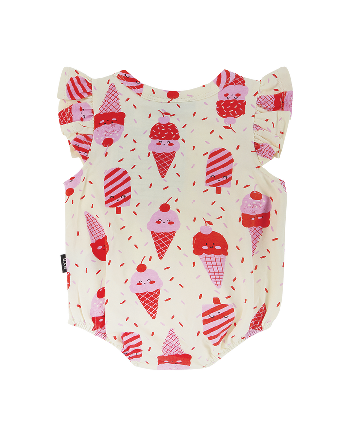 CHERRY ICE CREAM BUBBLE BODYSUIT