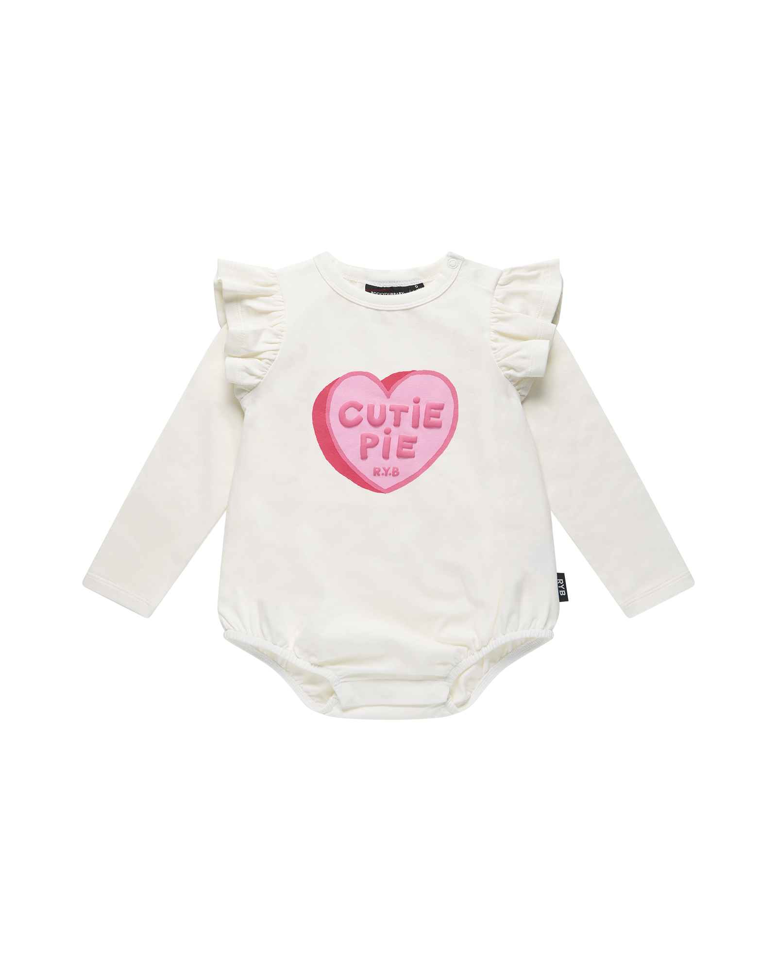 CUTIE PIE LONG SLEEVE FRILL BUBBLE BODYSUIT