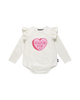 CUTIE PIE LONG SLEEVE FRILL BUBBLE BODYSUIT