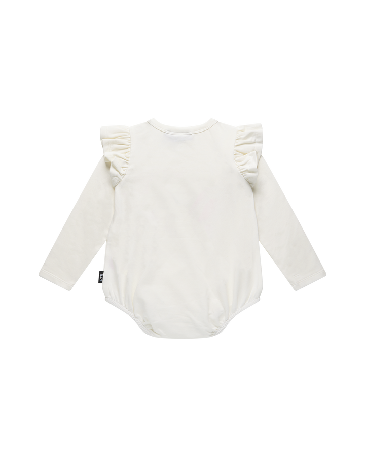 CUTIE PIE LONG SLEEVE FRILL BUBBLE BODYSUIT