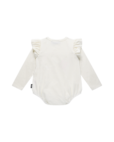CUTIE PIE LONG SLEEVE FRILL BUBBLE BODYSUIT
