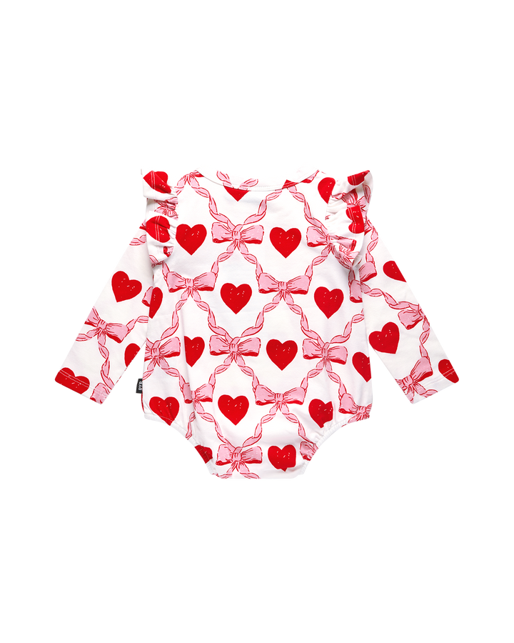 WILD AT HEART LONG SLEEVE FRILL BUBBLE BODYSUIT