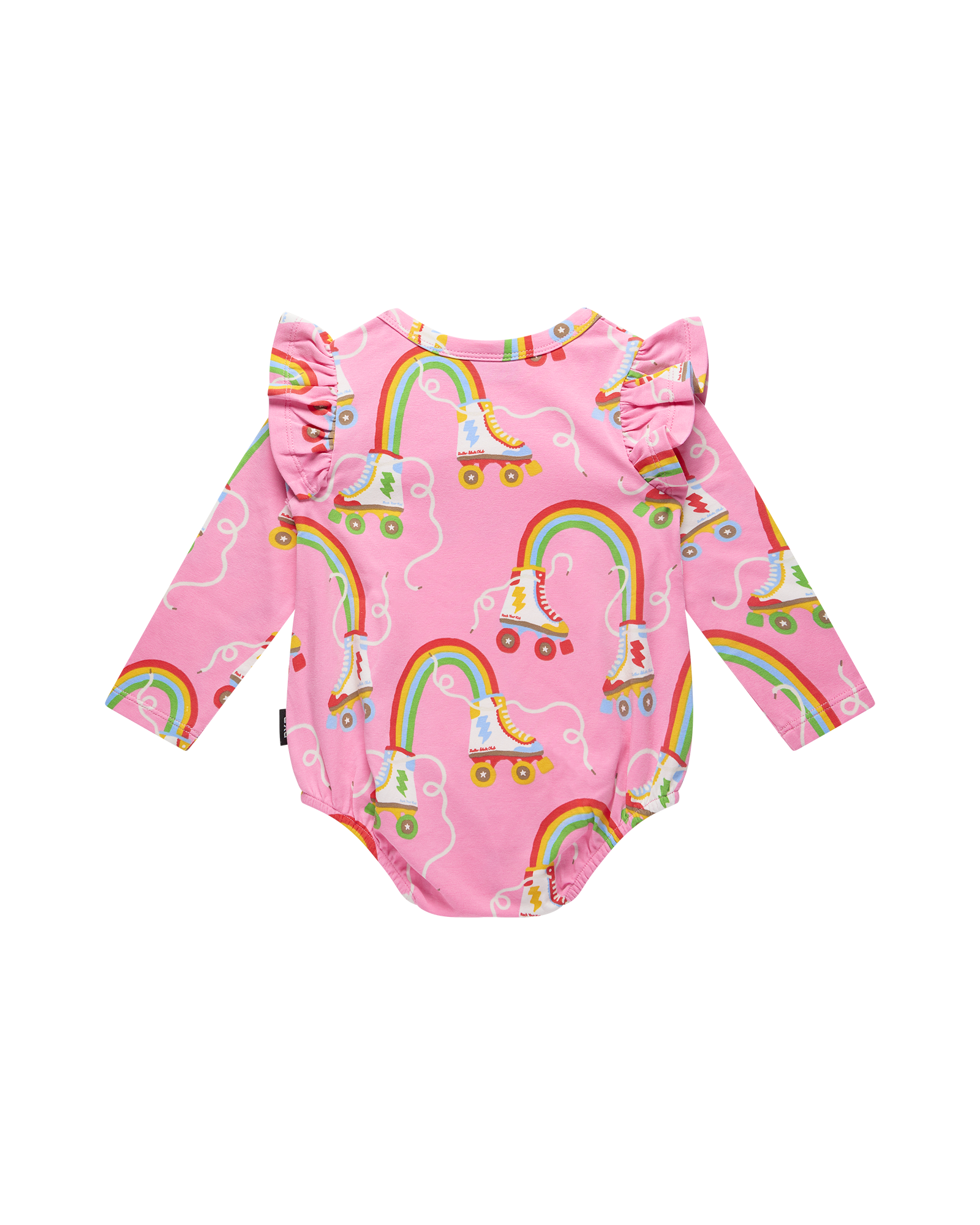 LET THE GOOD TIME ROLL LONG SLEEVE FRILL BUBBLE BODYSUIT