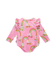 LET THE GOOD TIME ROLL LONG SLEEVE FRILL BUBBLE BODYSUIT