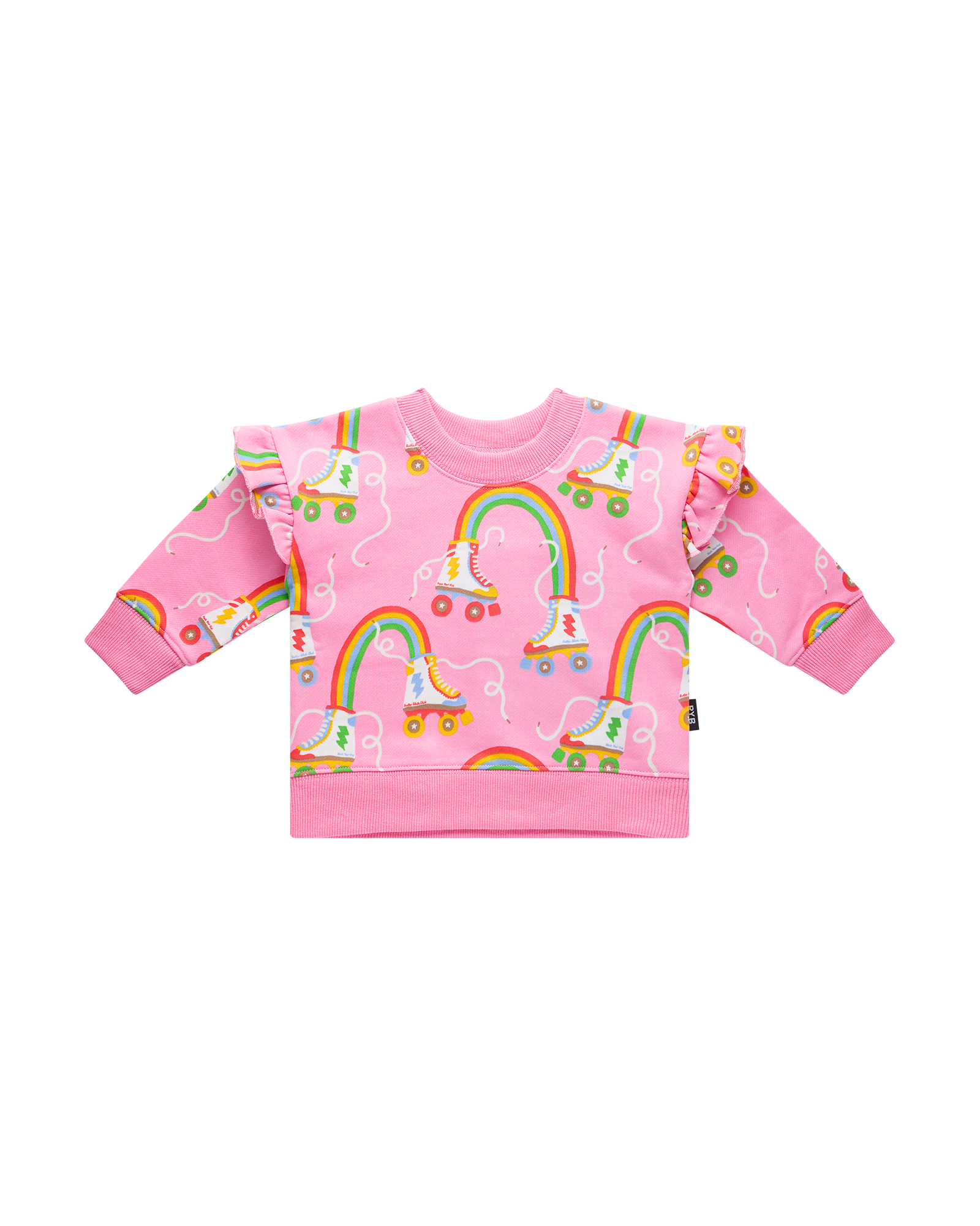 LET THE GOOD TIME ROLL BABY JESSICA FRILL SWEATSHIRT