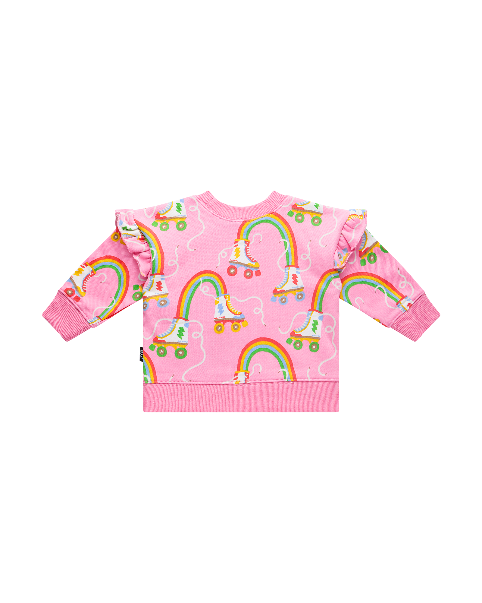 LET THE GOOD TIME ROLL BABY JESSICA FRILL SWEATSHIRT