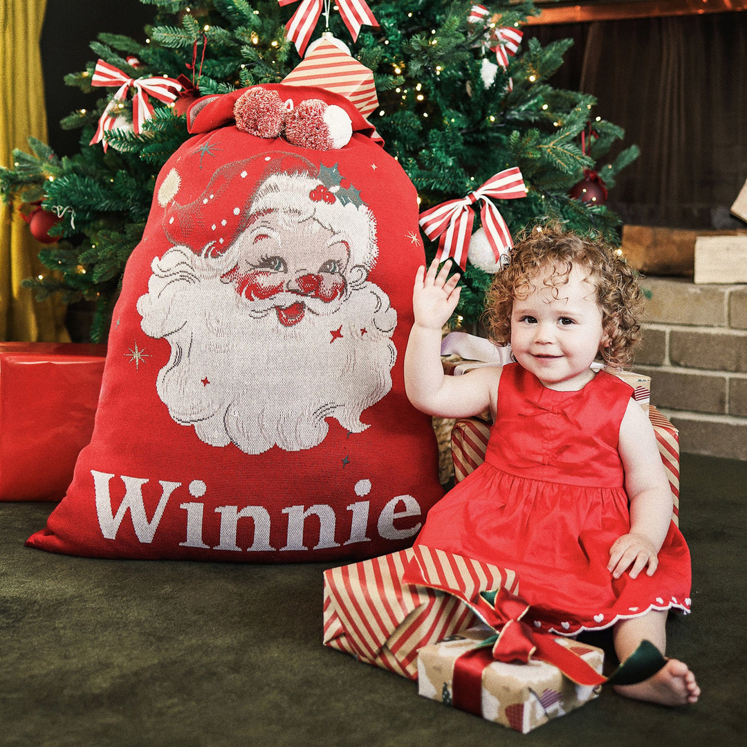 Classic Christmas Santa Sack - Vintage Santa Red