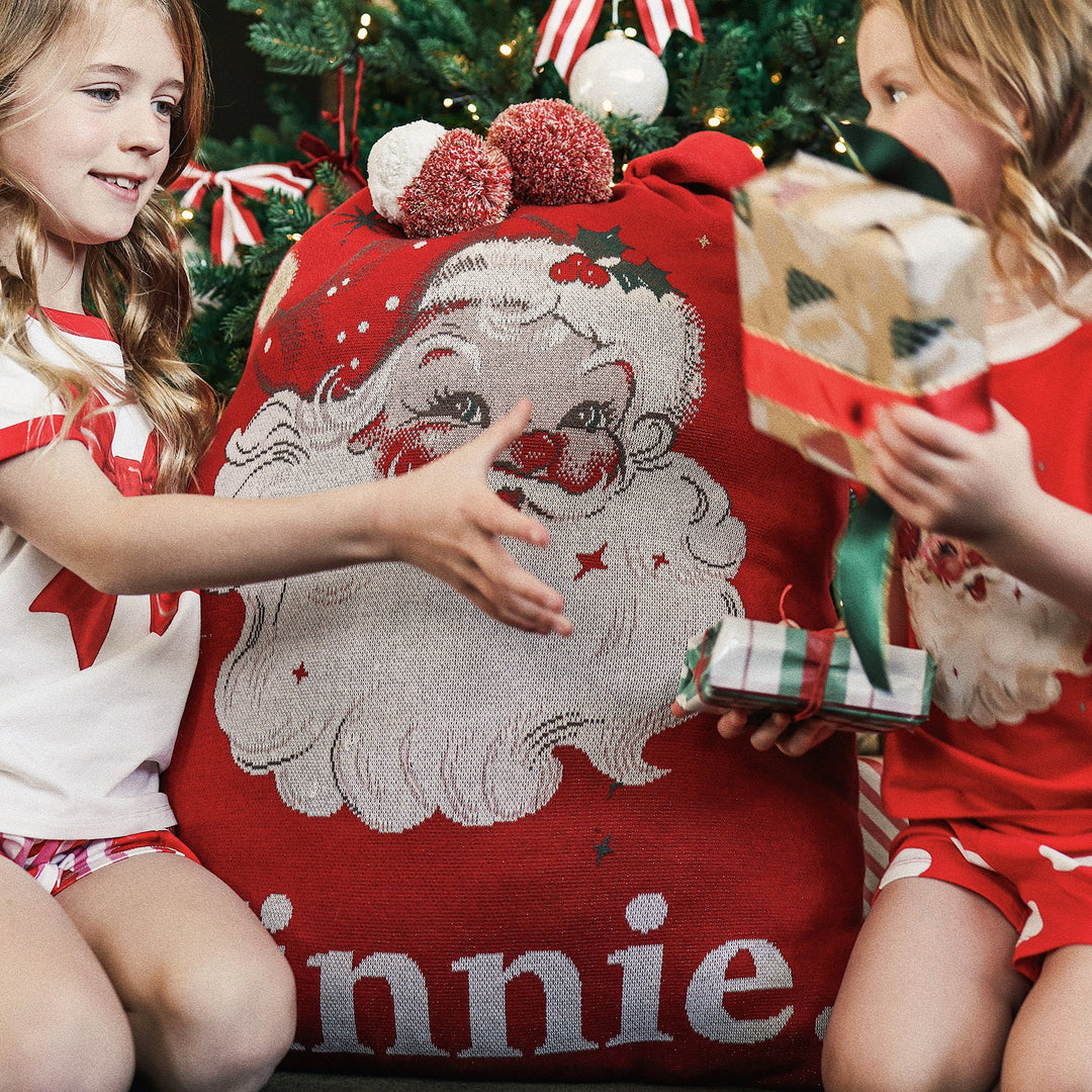 Classic Christmas Santa Sack - Vintage Santa Red